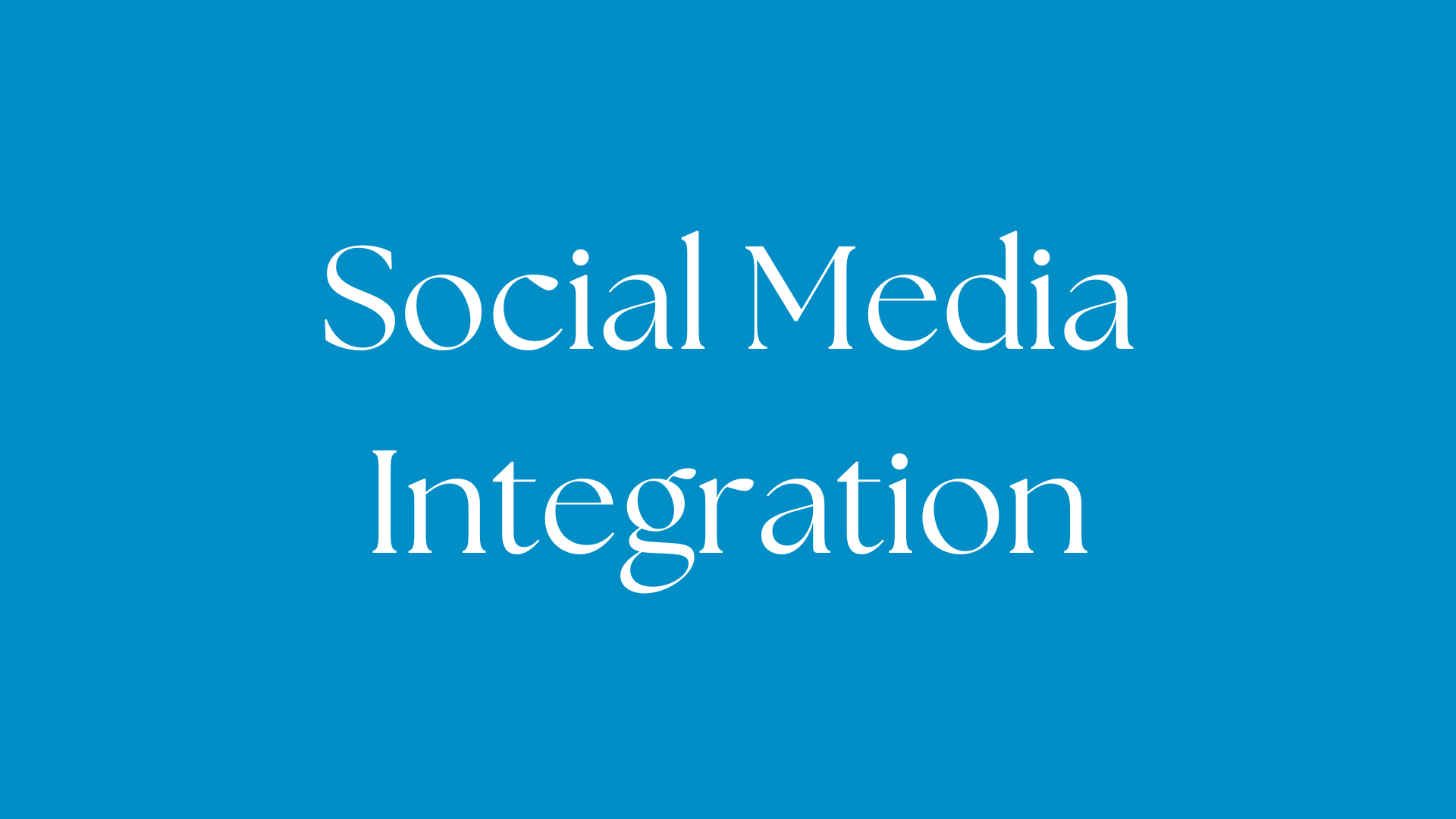 Social Media Integration